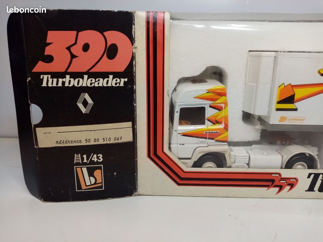 Eligor 1/43 Renault R390 Semi-fourgon TPS Charvin – Modèle D'occasion (ref 110337)
