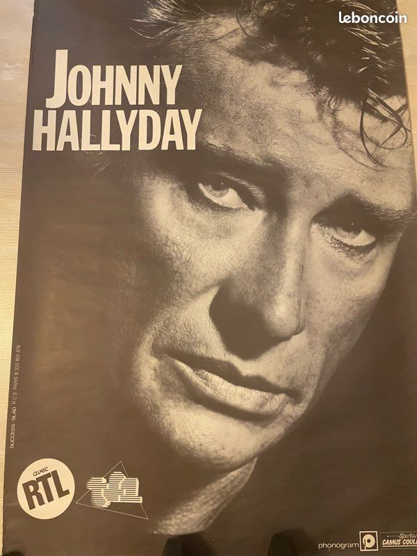 JOHNNY HALLYDAY / Patrick Duffy - Poster issu de Magazine EUR 4,99