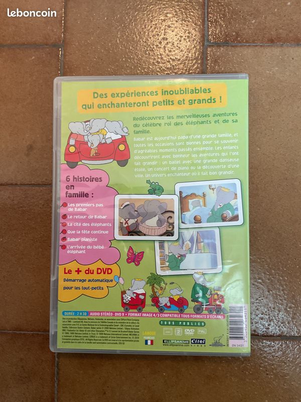 DVD enfant « Babar en famille » (image 2)