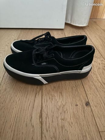 Vans sera Stacked Black Gum noir Chaussures