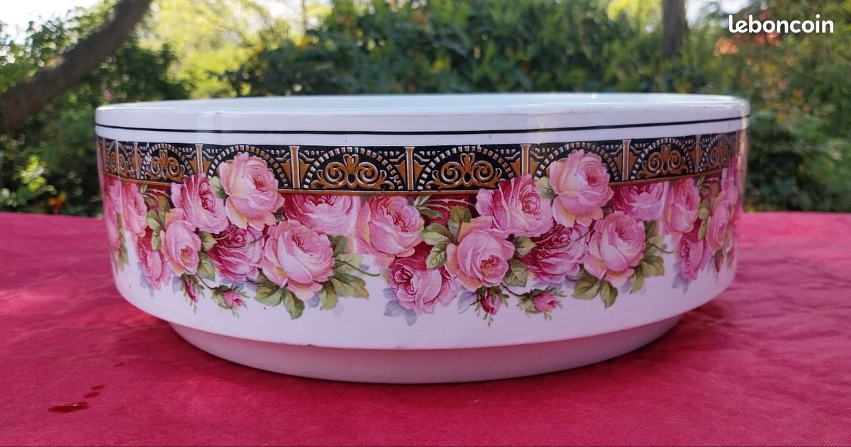 Très joli Contenant ancien en porcelaine (image 3)