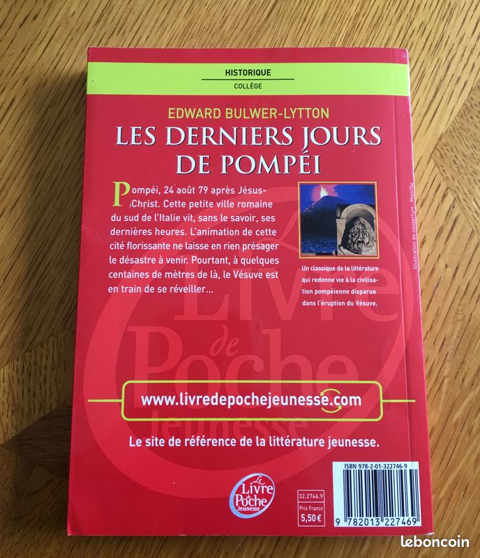 Livre "Les derniers jours de Pompéi" (image 2)