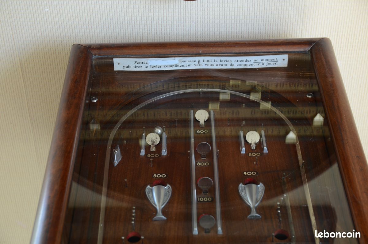 Jeu De Bagatelle Bois Thorness - Grand Plateau Laiton, Rétro Art Déco - Neuf