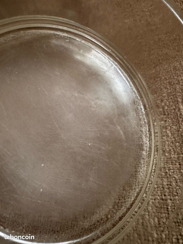 Vide poche pavé de verre Lumax rond vintage Charlotte Perriand Le Corbussier années 60 (image 4)