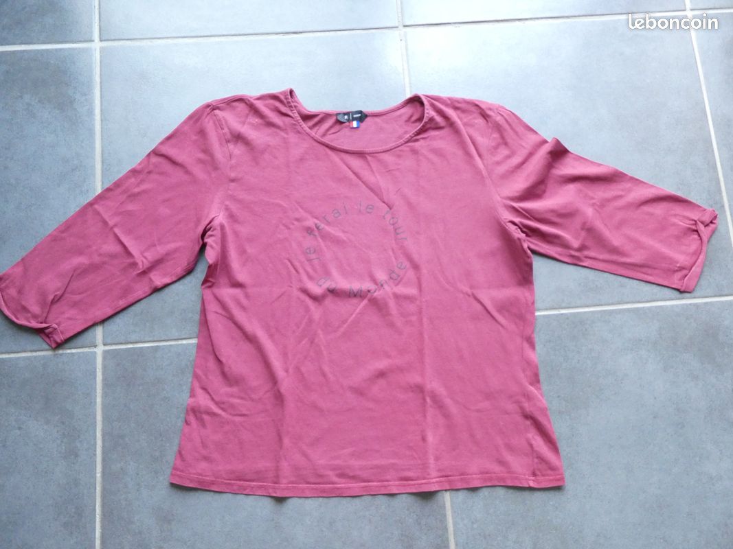 T-shirt femme manche ¾ (image 2)