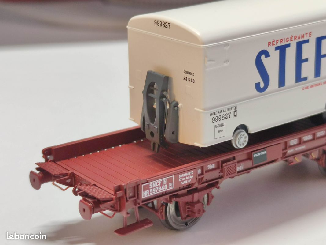 2 Wagons Ranchers REE MODÈLES Réf WB 545 - SNCF, H0, Neuf Jamais Roulé