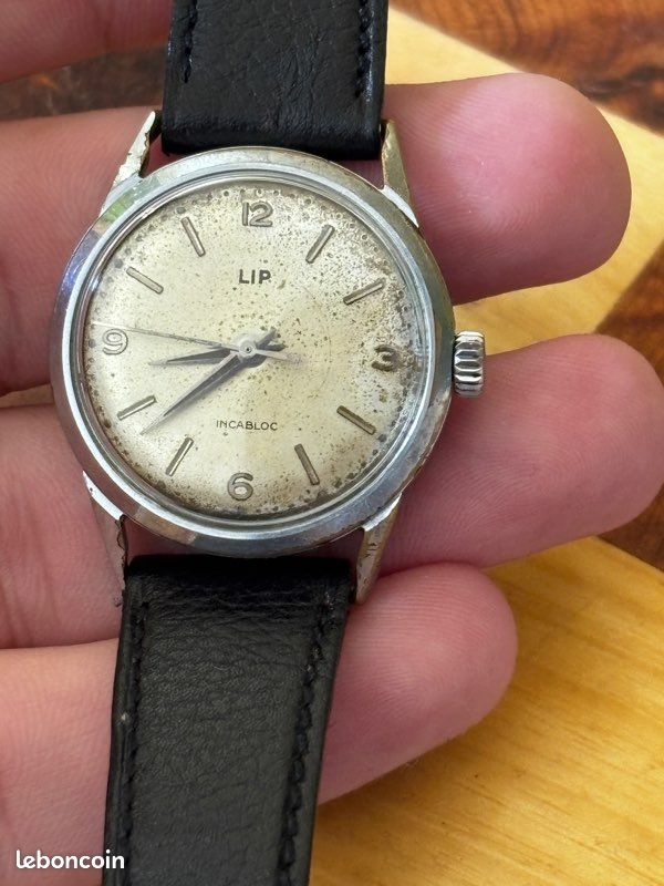 Montre Mécanique Vintage LIP Plaqué Or - Calibre R136E Incabloc - Occasion Fonctionnelle