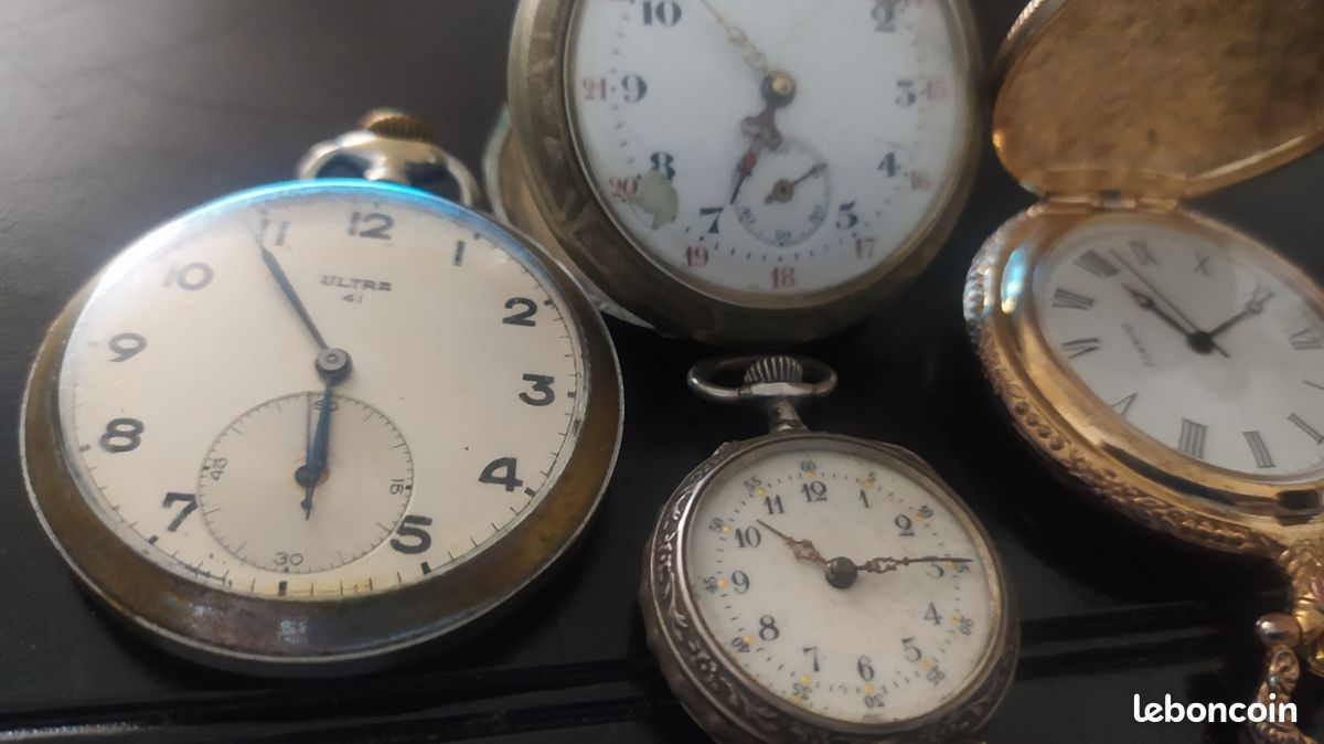 Lot De 4 Montres à Gousset Carlston Neuves - Élégantes Et Vintage