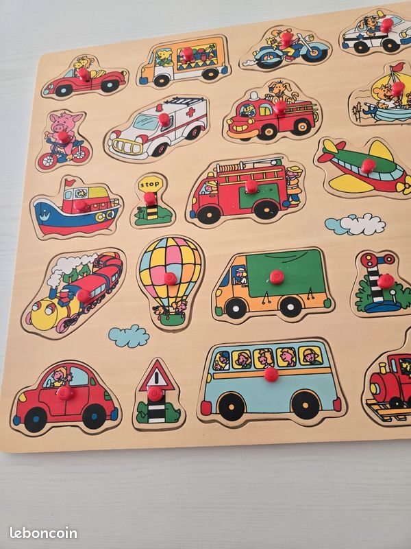 Puzzle bois mode de transport (image 3)