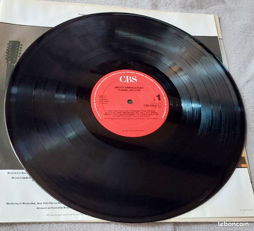 33T vinyle, Bruce Springsteen "Tunnel of love" (image 5)