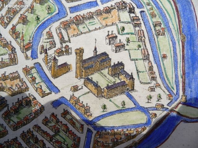 Plan Saint Omer 1580- 120Euro(s)- Bel état- rare (image 3)
