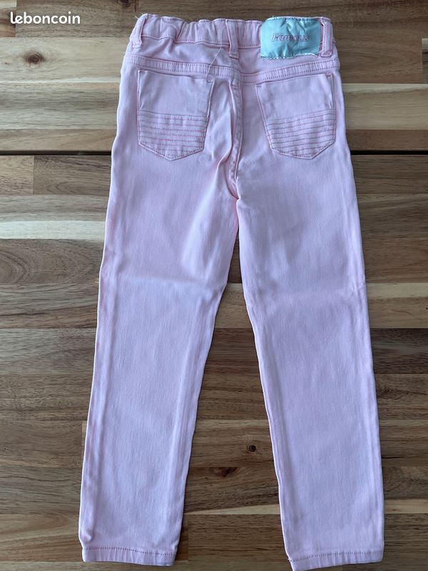 Pantalon Capri Fille 7 Ans - John Lewis, Rose, 100% Coton, Taille Régulière
