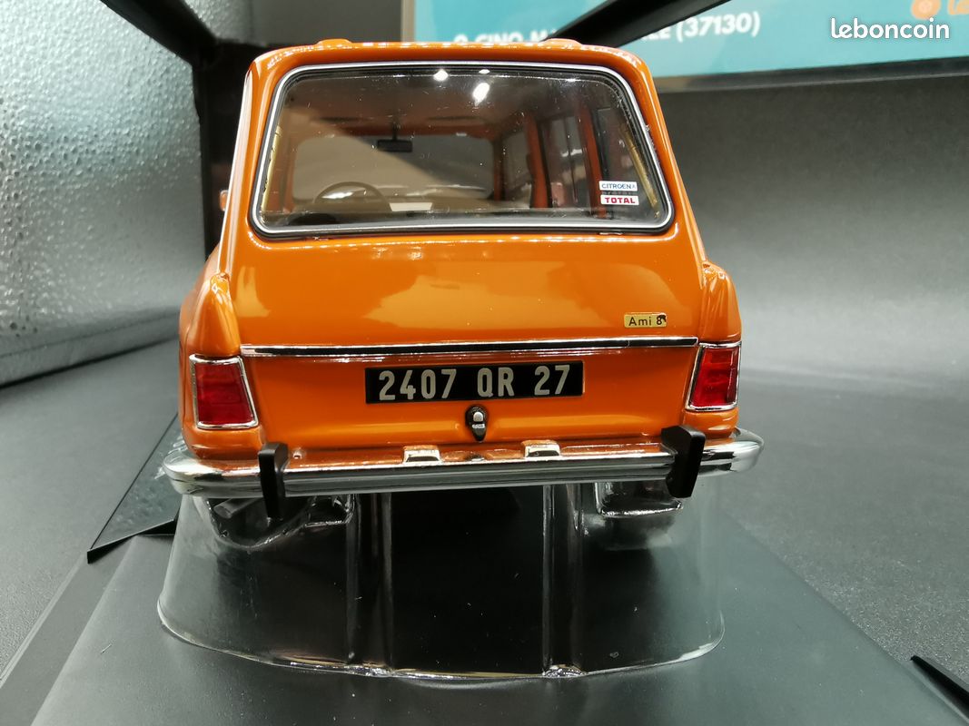 Modèle Réduit NOREV 1:18 CITROËN Ami 8 Break 1975 - Orange Ténéré - Neuf