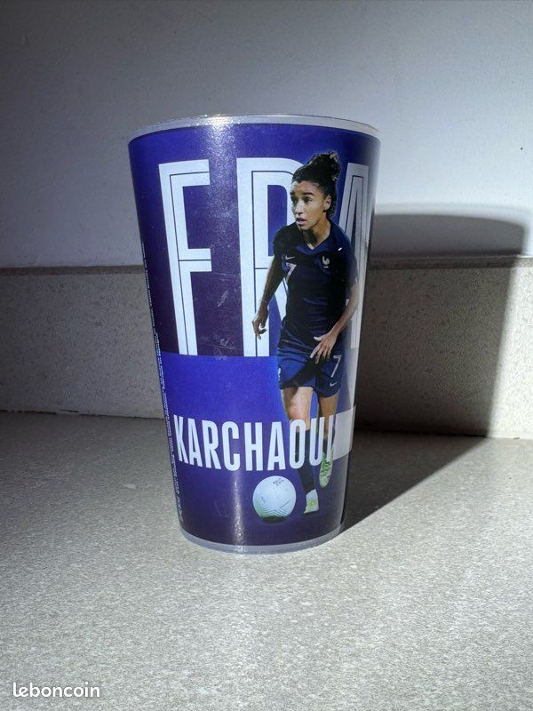 gobelet foot Euro 2022 France FFF verre Intermarché HERNANDEZ