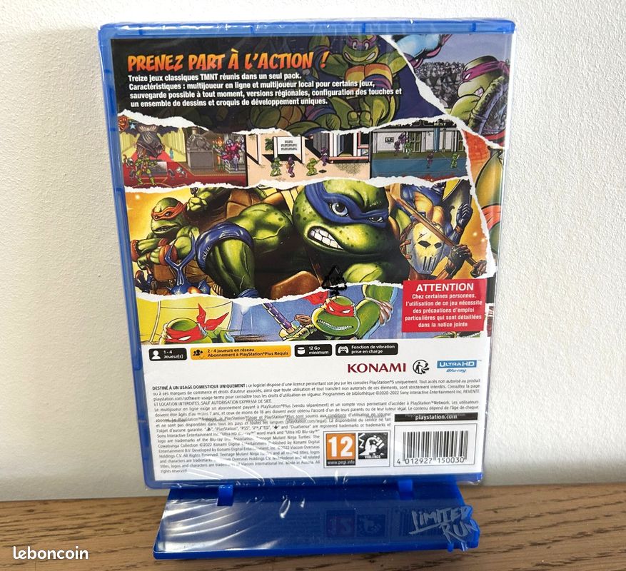 Trader Games - TEENAGE MUTANT NINJA TURTLES : THE COWABUNGA COLLECTION PS4 FR NEW (GAME IN ENGLISH/FRANCAIS/DE/ES/IT) sur Playst