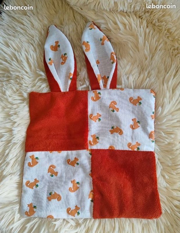Doudou et attache tétine écureuil (image 2)
