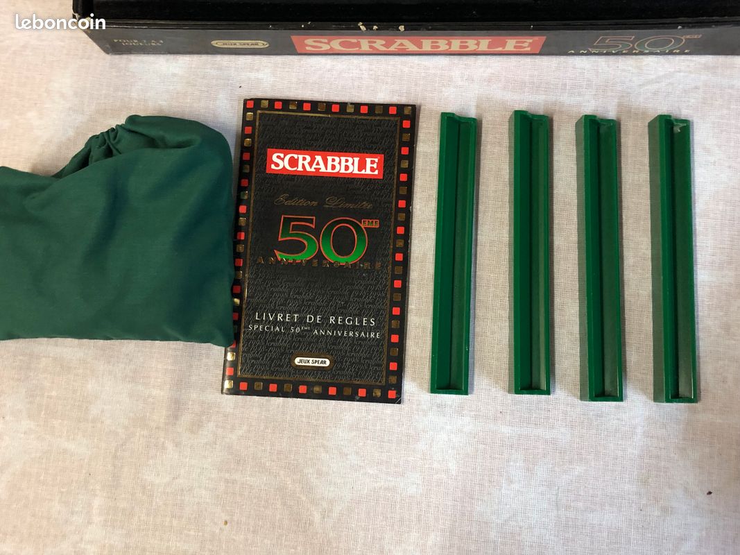 Jeu Scrabble 50ème Anniversaire – Édition Collector – Occasion