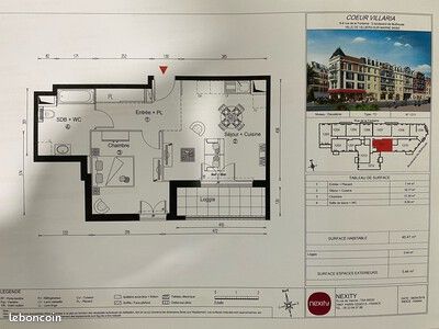 Appartement 2 pièces 45 m² · à Villiers-sur-Marne · 45 m² · 897 €/mois