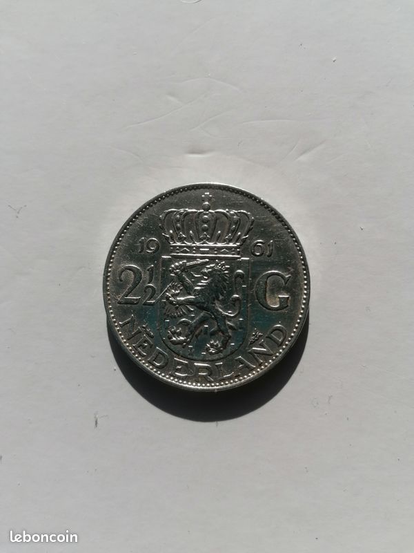 Monnaie Nederland 2 1/2 G année 1961 (image 1)