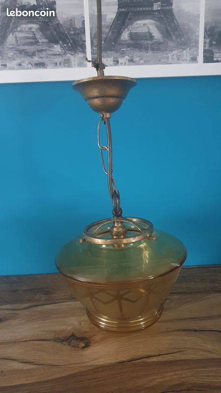 Abat-jour cloche de rechange pour lampes et lustres en fer et laiton