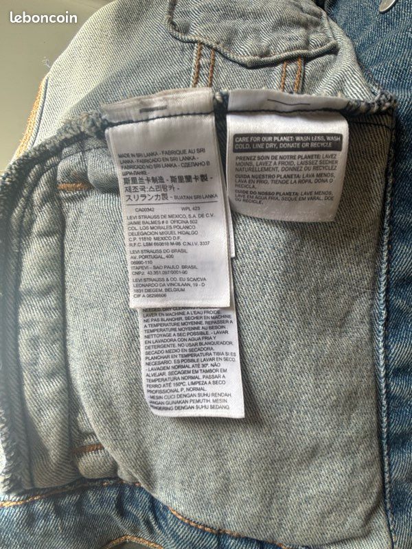 Veste en jean Levi's vintage Taille XXS Vêtements