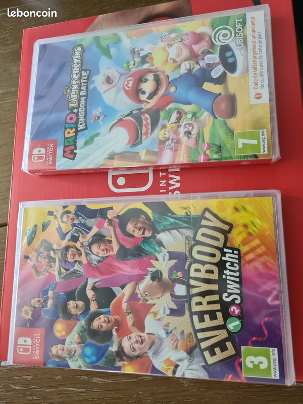 Nintendo Switch NEUVE (garantie 2 ans) + 2 jeux (image 3)