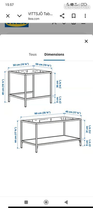 Table basse gigogne (image 4)