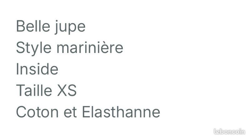 Jupe Marinière Inside neuf (image 7)