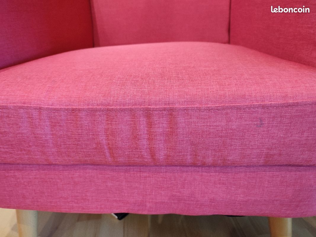 Fauteuil rose (image 4)