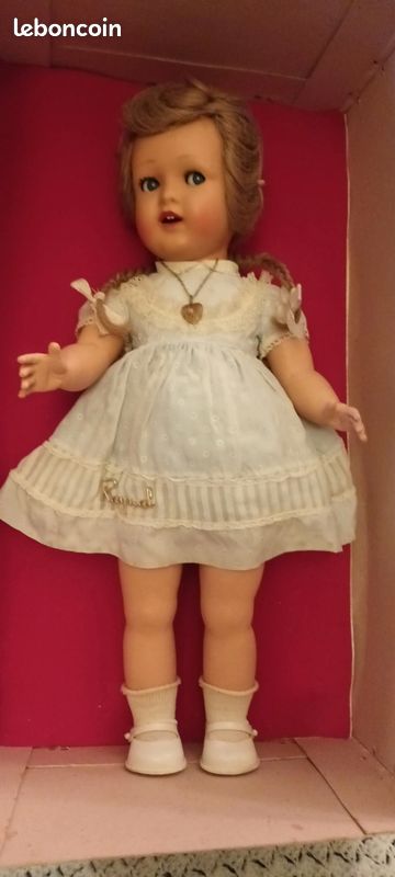 Très belle poupée blonde ancienne raynal Bleu