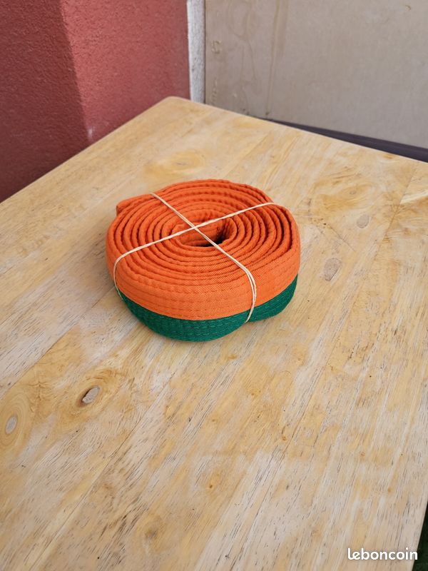 Ceinture orange verte Tornado 240 cm (image 3)