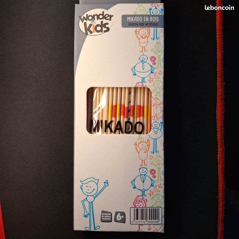 Mikado En Bois – Jeu Traditionnel Avec Pochette De Rangement Et Notice, Pour Famille Et Amis