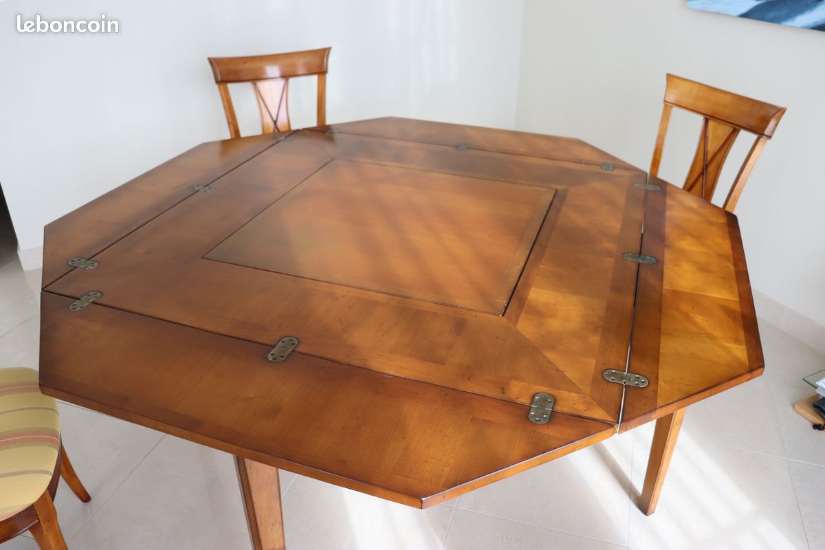 Tables de salon et chaises en merisier massif (image 1)