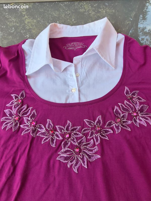 Vente t-shirt chemisier (image 2)
