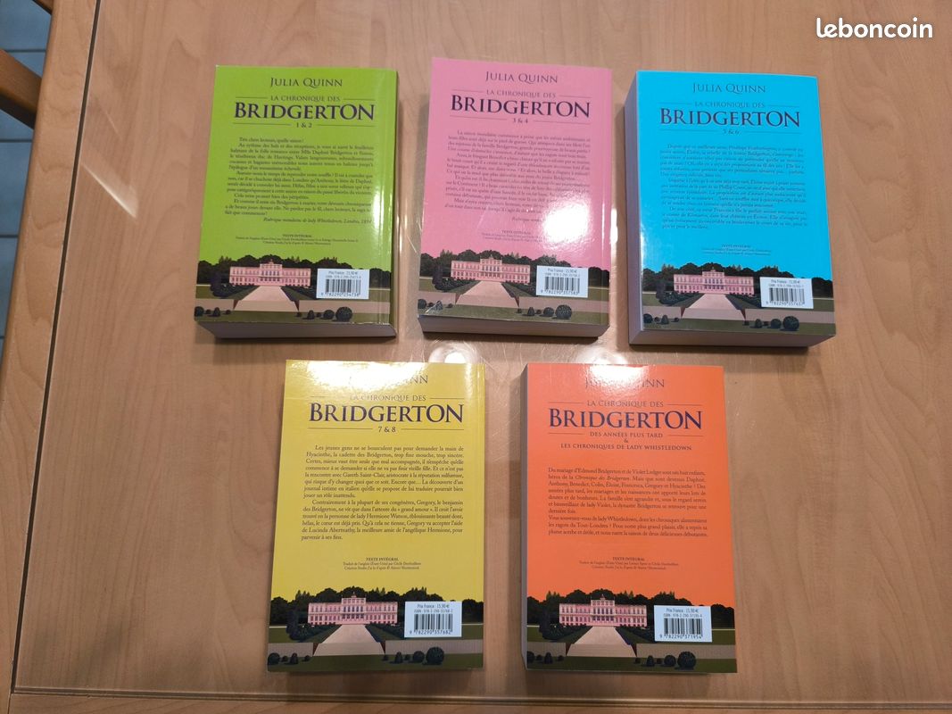 Intégrale 5 romans "La chronique des BRIDGERTON" parfait état (image 2)