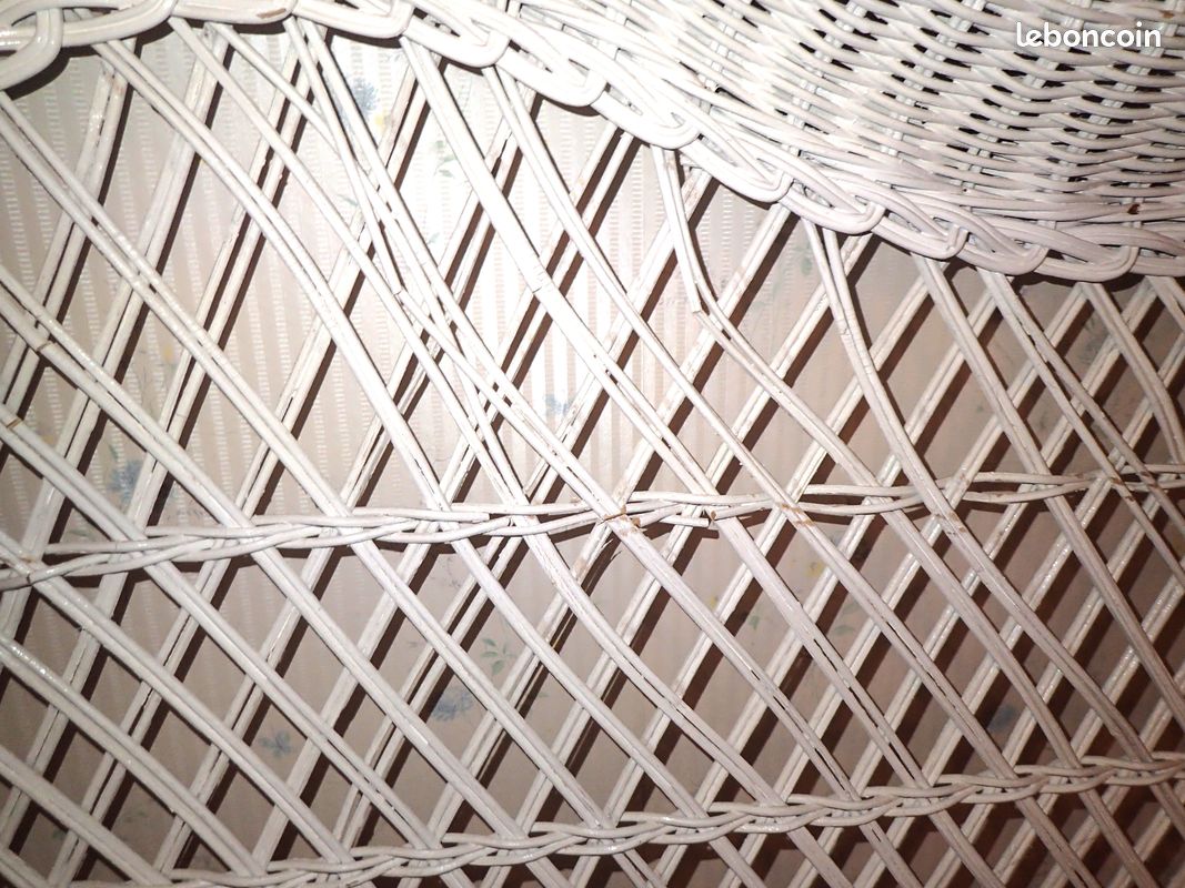 Tête de lit Vintage en osier et rotin largeur 154 cm (image 7)