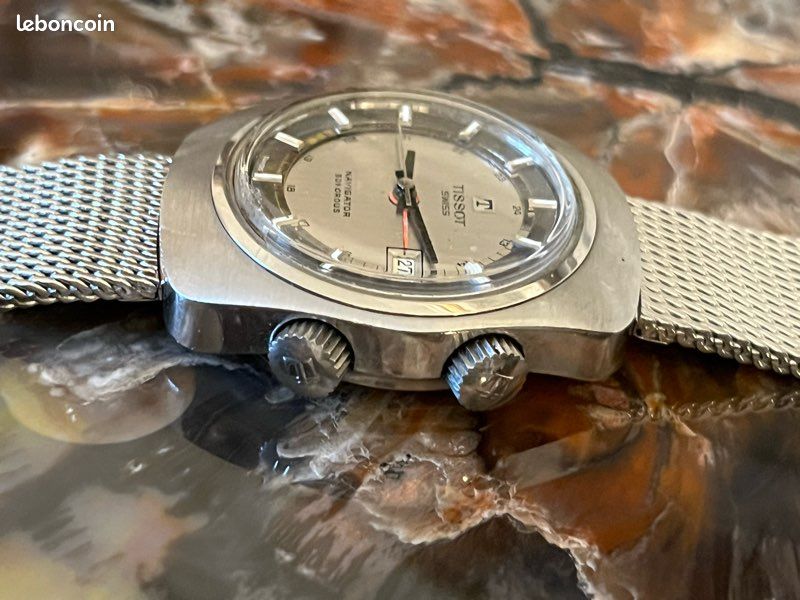 Poussoir Acier Tissot Pour Montre Navigator - Neuf De Stock Ancien, Origine Suisse
