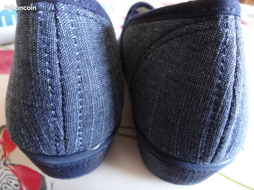 Chaussures toile Komonodas Pt 39 neuves coloris jean (image 4)