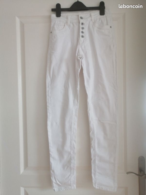 Jean's blanc xs (image 2)