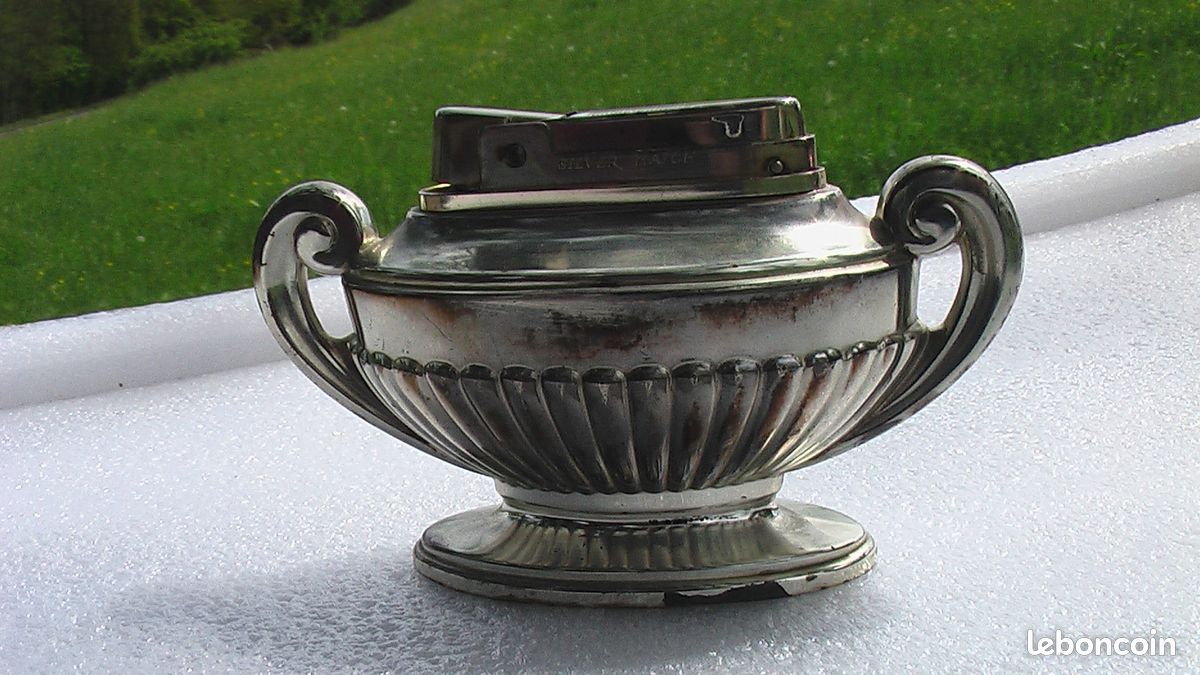 Briquet de table vintage Silver Match Directoire (image 1)
