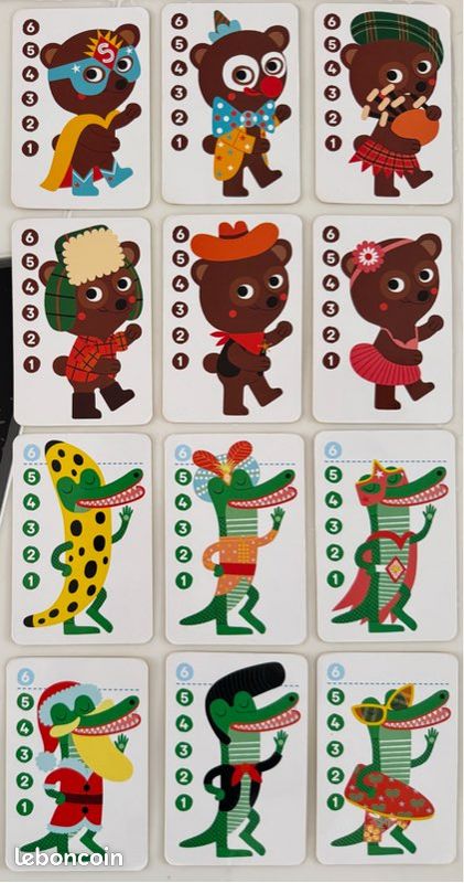 Jeu de cartes La bataille des animaux 3 ans et + (image 4)