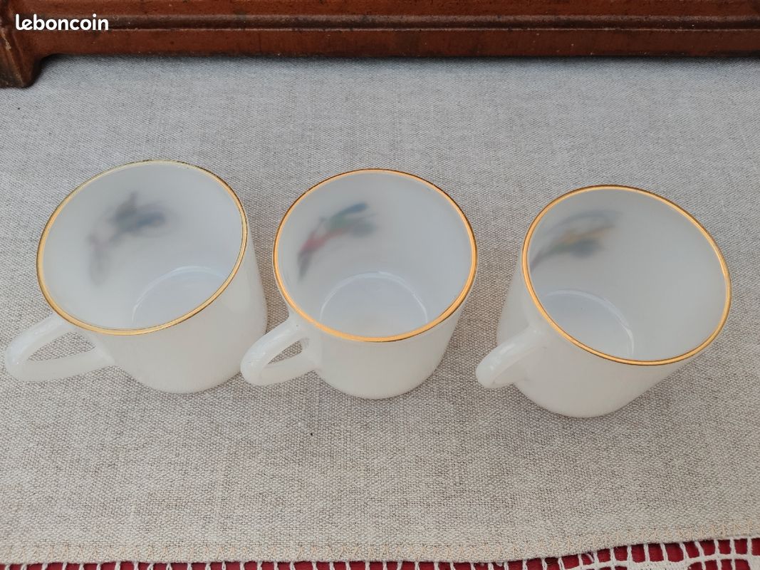 3 tasses à café Tacots Arcopal vintages (image 6)