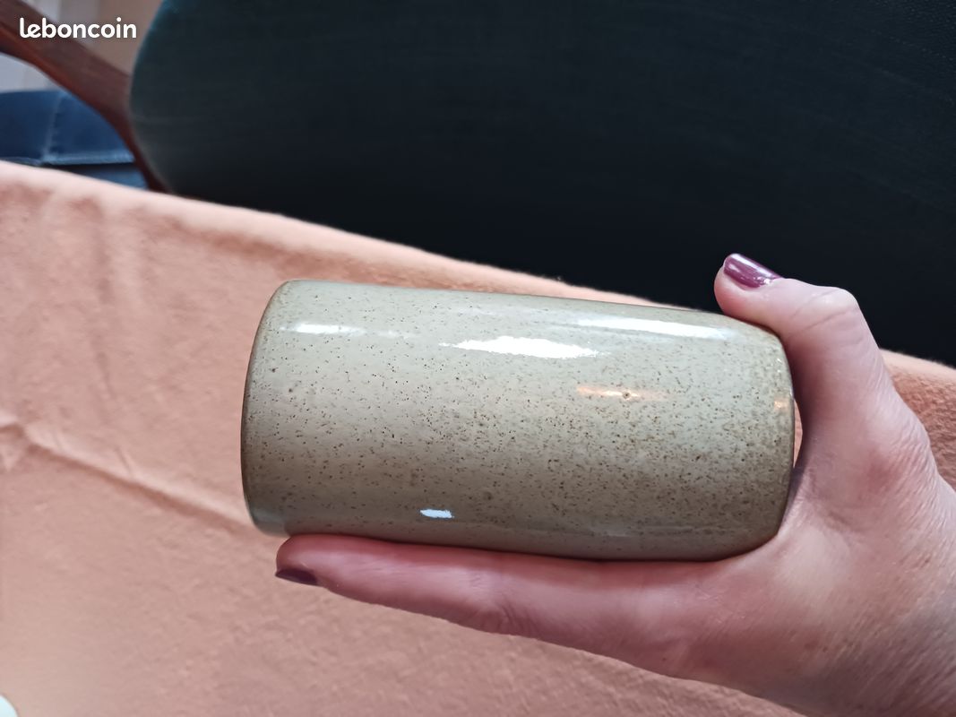 Duo de tasses en grès vintage (image 6)