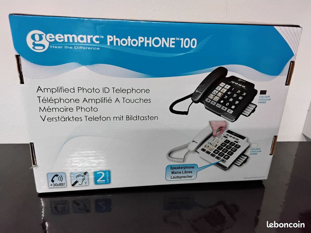 Telephone filaire a grosses touches (image 1)