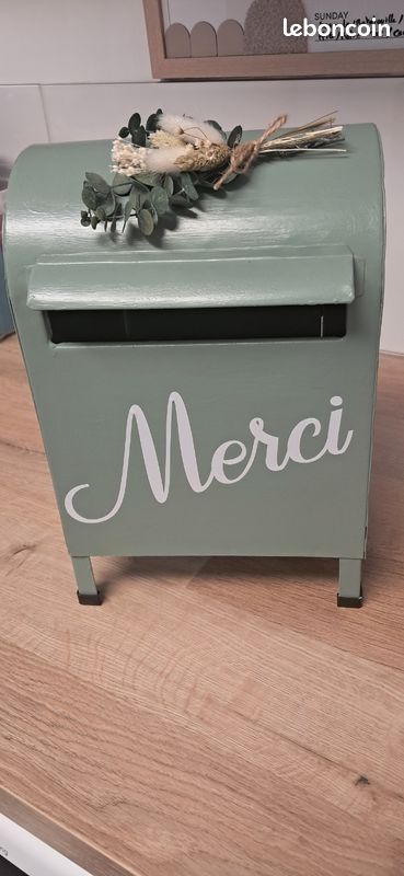 Urne verte mariage (image 1)