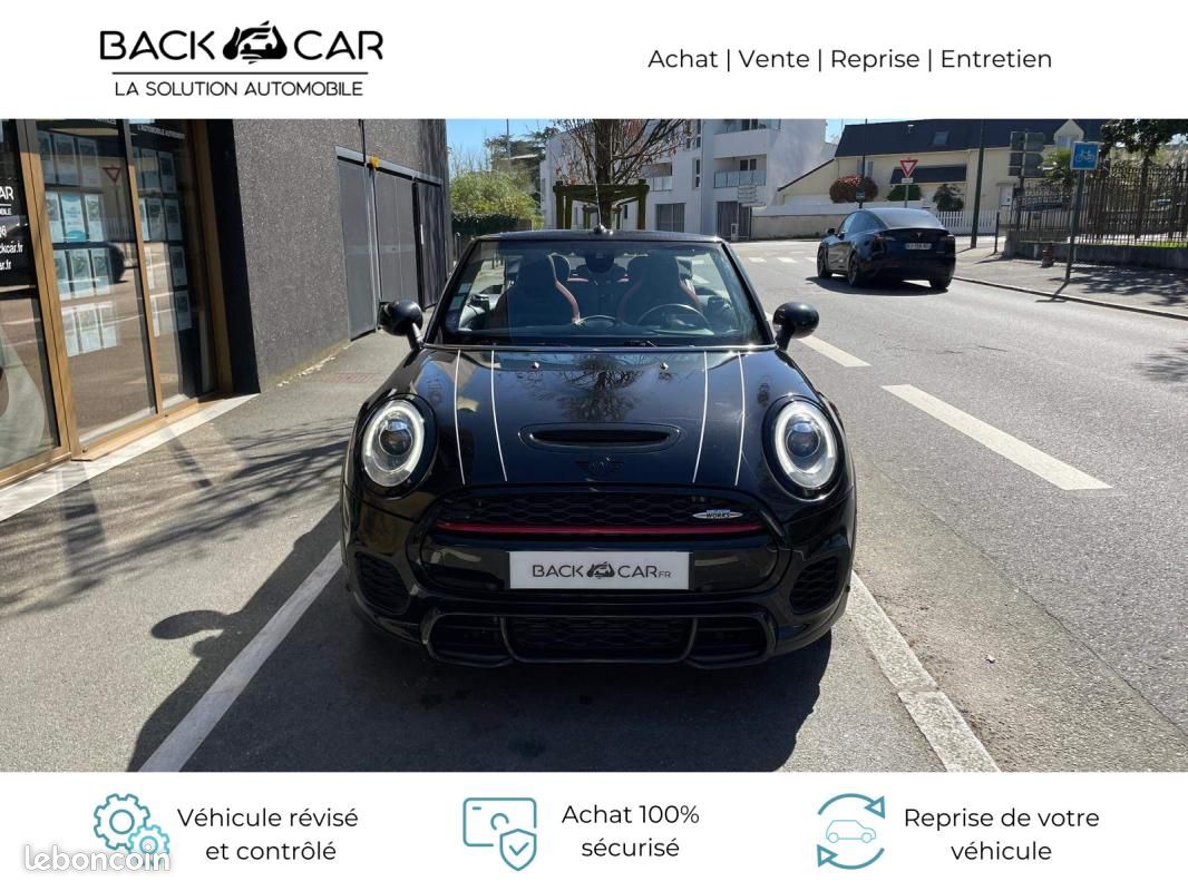 Mini F57 Cabriolet 231 ch John Cooper Works PRO BVA6 - 2P / LIGNE JCW AFFICHAGE TETE HAUTE SIEGES... (image 4)