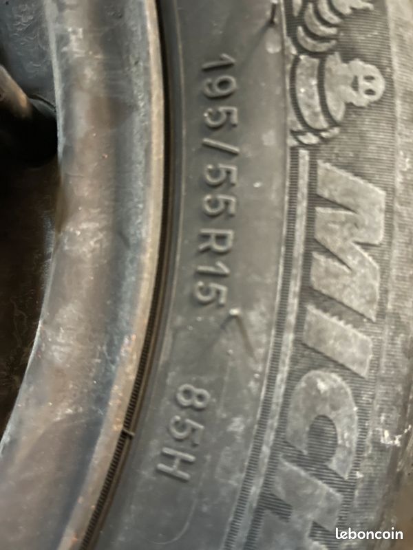 Vente 4 roues complètes PNEUS MICHELIN Alpin 195/55 R15 (image 2)