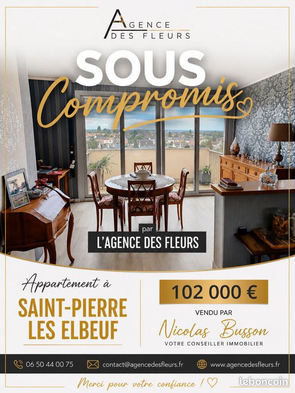 Appartement 3 pièces 82 m² · à Saint-Pierre-lès-Elbeuf · 82 m² · 102 000 €