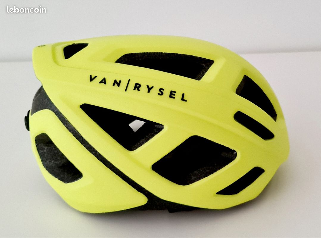 Casque velo route jaune fluo - neuf - (image 3)