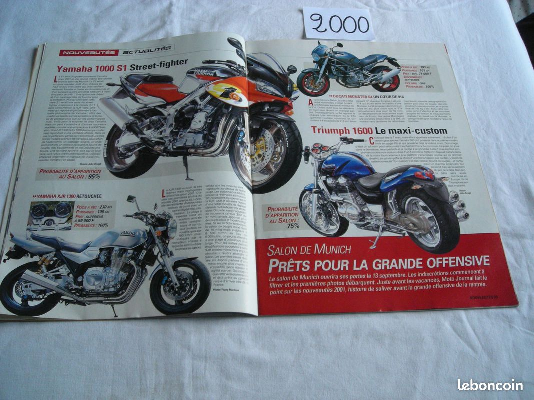Magazine MOTO JOURNAL N°1432 du 13 juillet 2000(moto29) (image 2)
